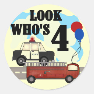 Sticker Rond Héros de tous les jours 4e anniversaire