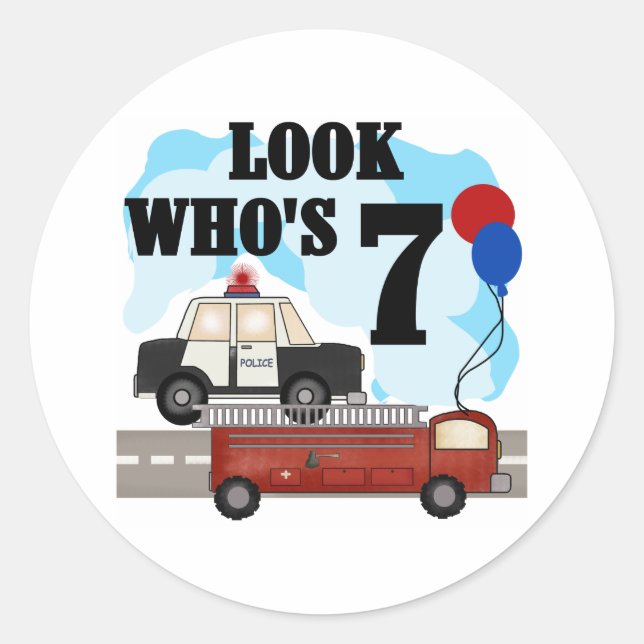 Sticker Rond Héros de tous les jours 7e anniversaire (Devant)
