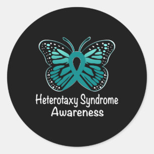 Sticker Rond Heterotaxy Syndrome Sensibilisation Guerrier Souti