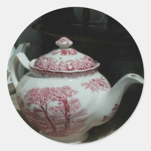 Sticker Rond Heure du thé