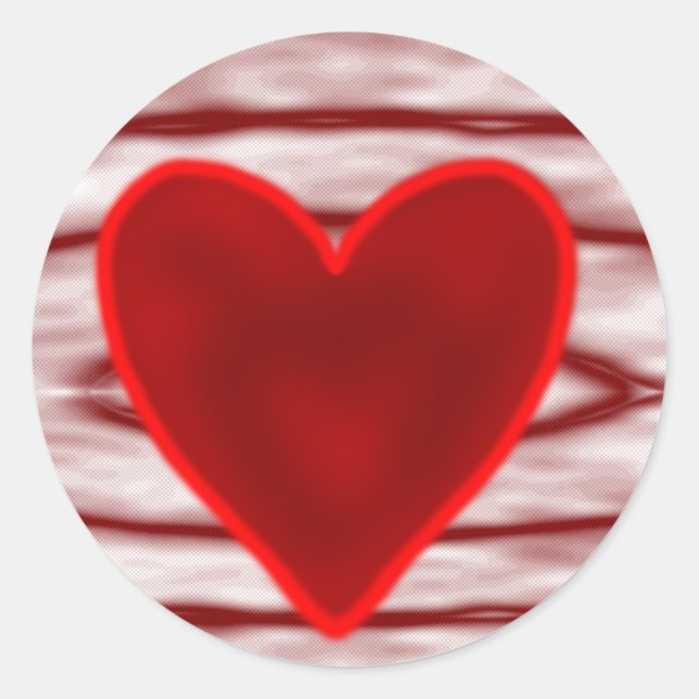 Sticker Rond Heureuse Sainte-Valentin (Devant)