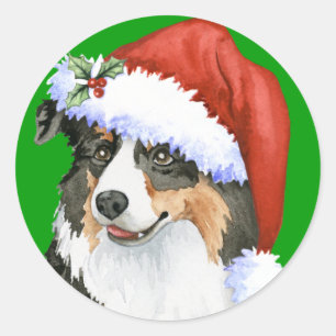 Sticker Rond Heureux Howliday Aussie