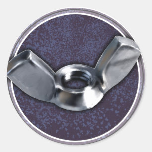 Sticker Rond Hey Wingnuts !