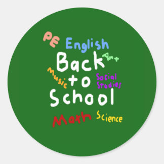 Sticker Rond HI54EDU Retour à l'école