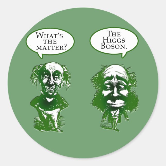 Sticker Rond Higgs Boson Physique Cadeaux Humours (Devant)