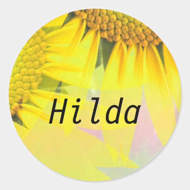 Sticker Rond Hilda (Devant)
