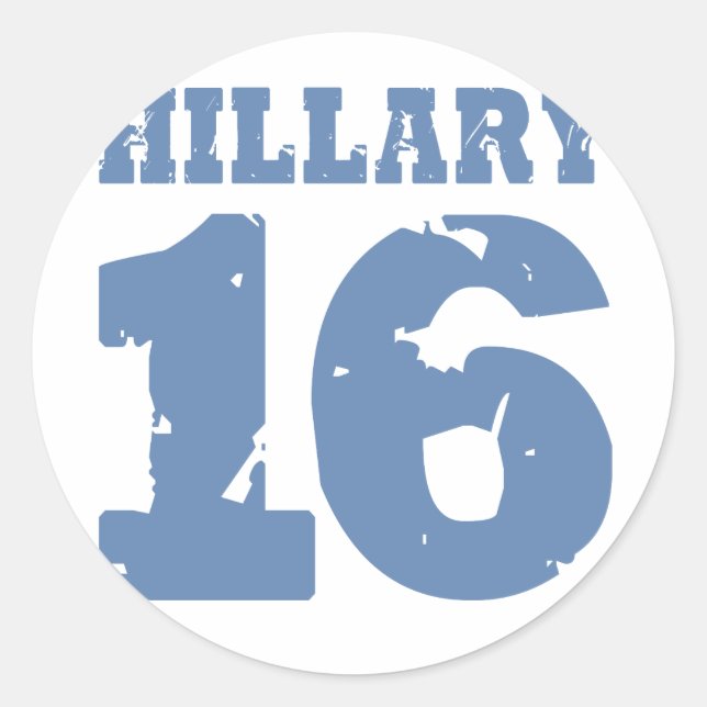 Sticker Rond HILLARY 2016 UNIFORME DISTRESSED -.png (Devant)