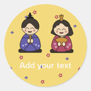 Sticker Rond Hina Ningyo