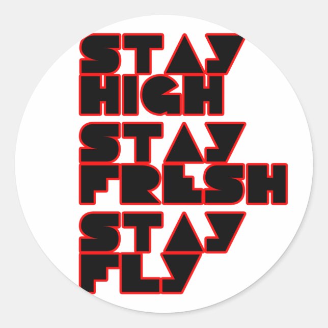 STICKER ROND HIP HOP (Devant)
