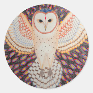 Sticker Rond Hippopotame