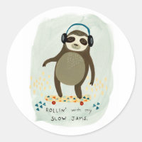 Hipster Sloth | Rollin' Avec Mes Jams Lents