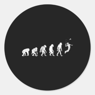 Sticker Rond Histoire De Badminton Lover Imprimer Drôle Badmint