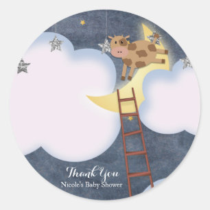 Sticker Rond Histoire de bébé Livre personnalisé Comptine Favor