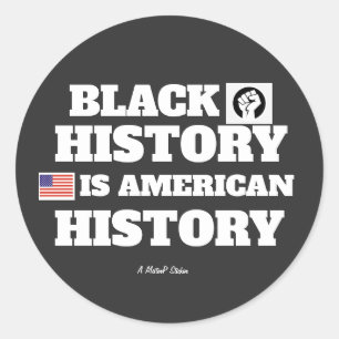 Sticker Rond Histoire des Noirs (Histoire américaine) - A Miste