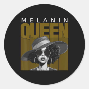 Sticker Rond Histoire noire afro-américaine - JunetDix Melani