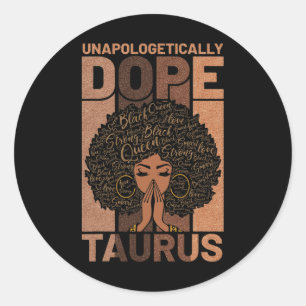 Sticker Rond Histoire noire Drogue sans apologisme Taurus Melan