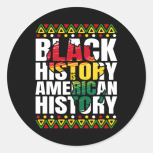 Sticker Rond Histoire noire Mois Patrimoine Culture Afro-Améric