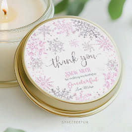 Sticker Rond Hiver ONE derland Fête des neiges