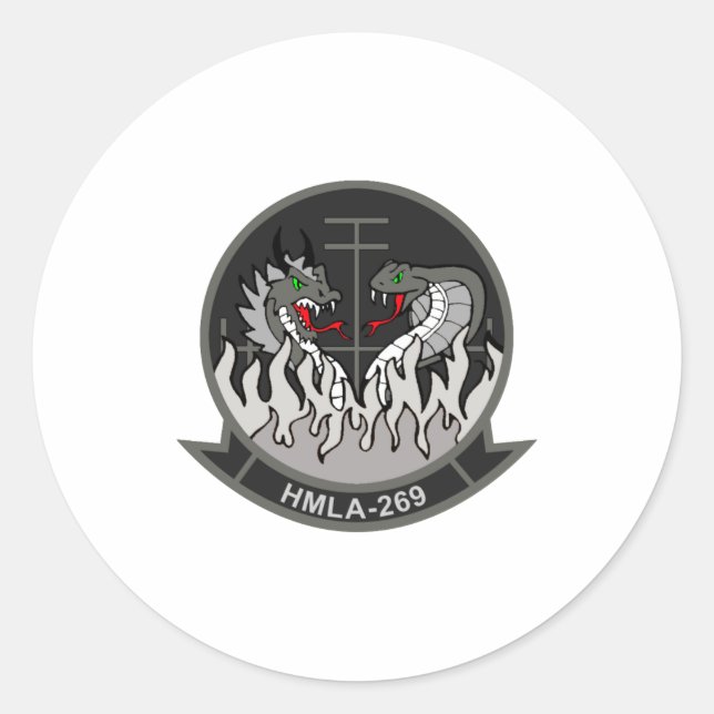 Sticker Rond Hmla 269 The Gunrunners _1  (Devant)