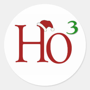 Sticker Rond Ho Ho Ho
