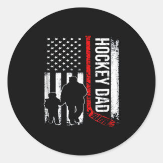 Sticker Rond Hockey | American Hockey DAD