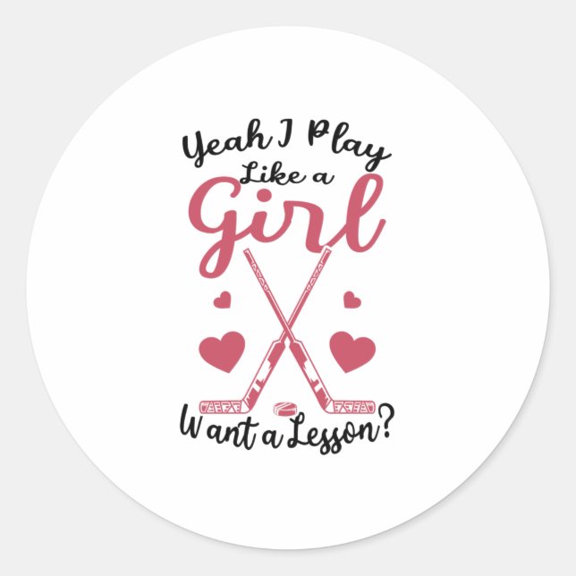 Sticker Rond hockey sur gazon (Devant)