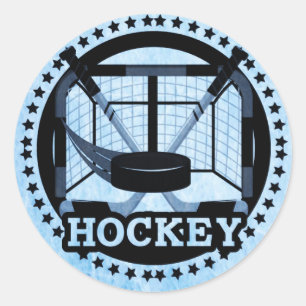 Sticker Rond Hockey sur glace