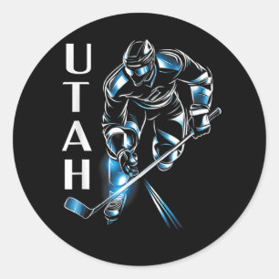 Sticker Rond Hockey Utah