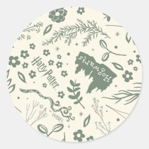 Sticker Rond HOGWARTS™ Herbologie Motif magique