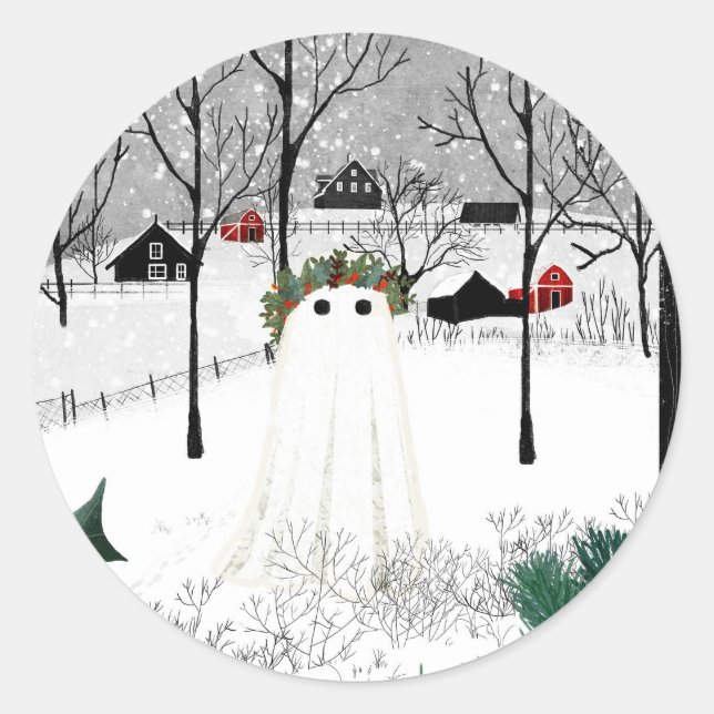 Sticker Rond Holly King (Devant)