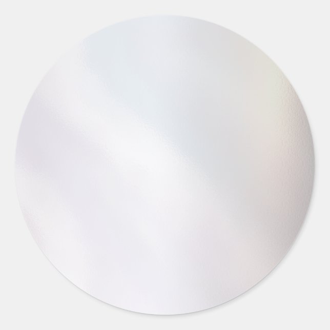 Sticker Rond Holographie romantique irisée glamour perle (Devant)