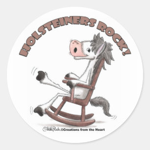 Sticker Rond Holsteiners Rock !