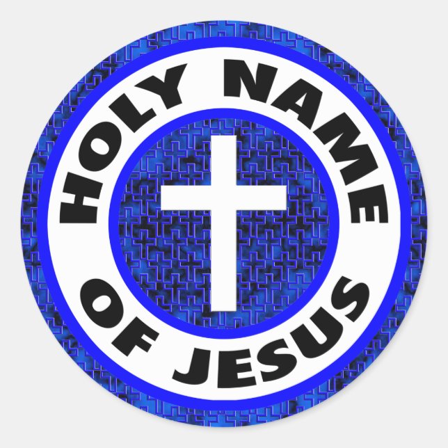 Sticker Rond Holy Nom de Jésus (Devant)