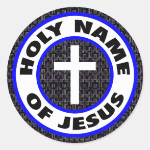 Sticker Rond Holy Nom de Jésus