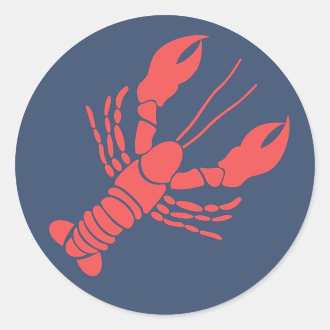 Sticker Rond Homard (Devant)