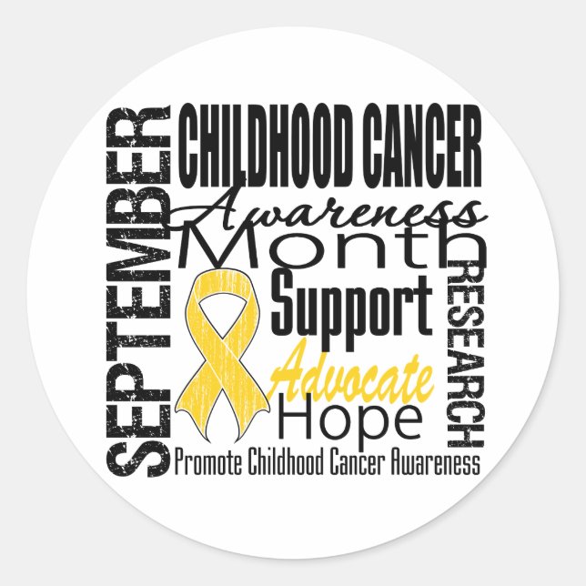Sticker Rond Hommage du Mois de sensibilisation au cancer chez  (Devant)