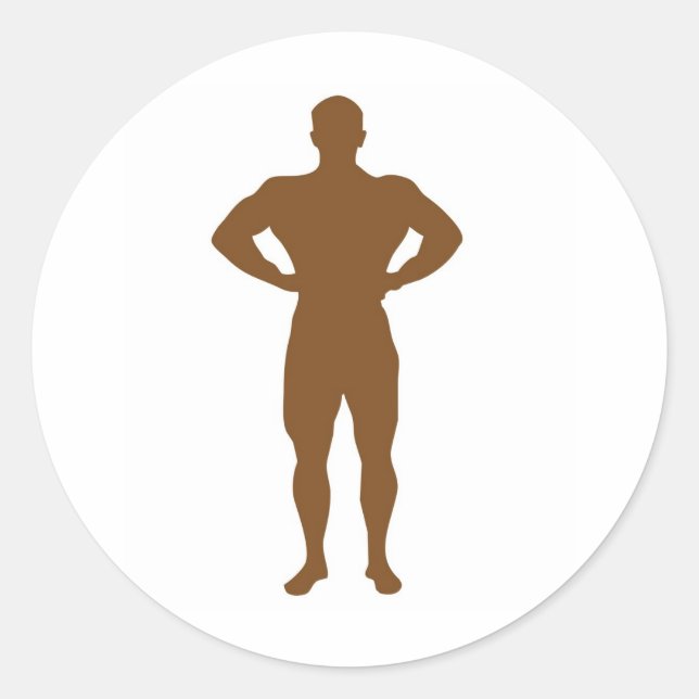 Sticker Rond Homme (Devant)