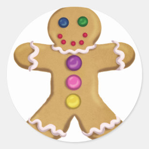 Sticker Rond Homme de gingembre