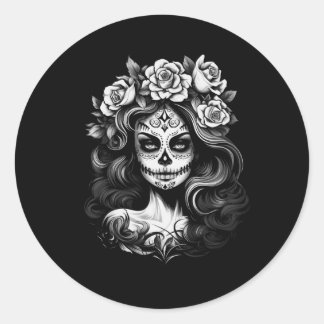 Sticker Rond Hommes La Catrina Jour De L'agence Gouvernementale