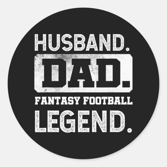 Sticker Rond Hommes mari papa Imaginaire de football légende (Devant)