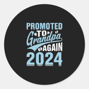 Sticker Rond Hommes promus au grand-père Est 2024