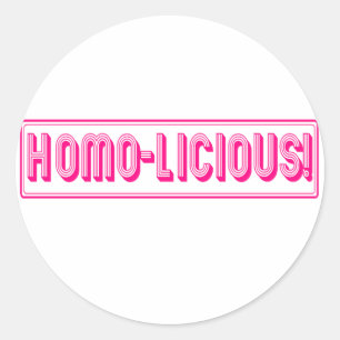 STICKER ROND HOMO !