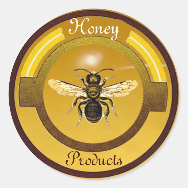 STICKER ROND HONEY BEE / BEEKEEPER BEEKEEPER (Devant)