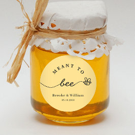 Sticker Rond Honey Bee Mariage Baby shower nuptiale Favoriser S