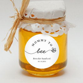 Sticker Rond Honey Bee Mariage Baby shower nuptiale Favoriser S