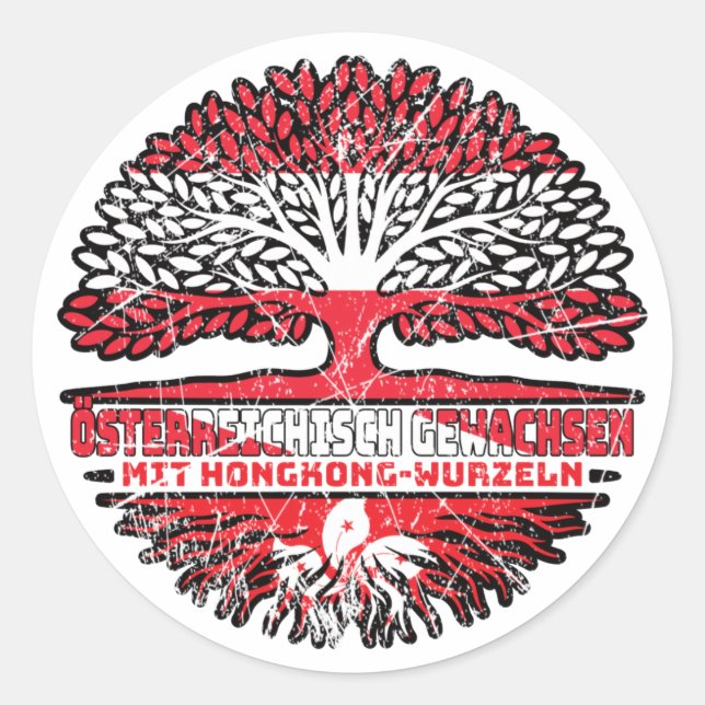 Sticker Rond Hong Kong (Devant)