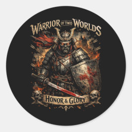 Sticker Rond Honneur et Gloire