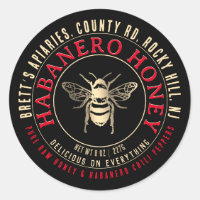 Honneur Habanero Chou cru miel avec Abeille d'or