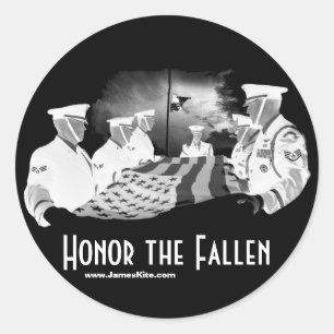 Sticker Rond Honorer les victimes