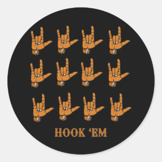 Sticker Rond Hook Em